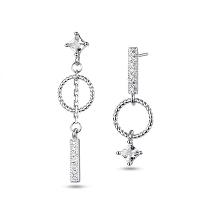 Aretes Asimétricos Círculo y Barra