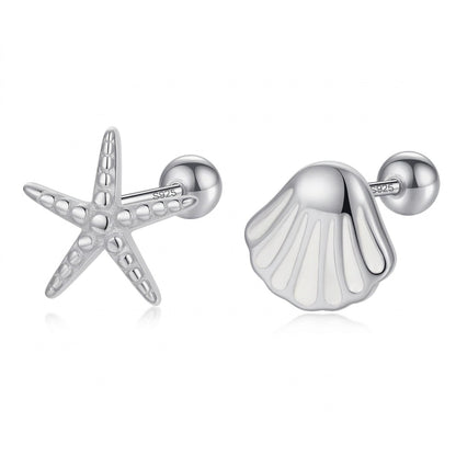 Aretes Asimétricos Conchita y Estrella de Mar