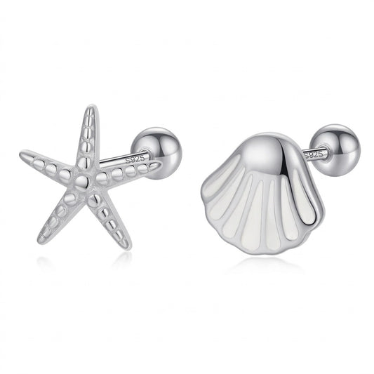 Aretes Asimétricos Conchita y Estrella de Mar