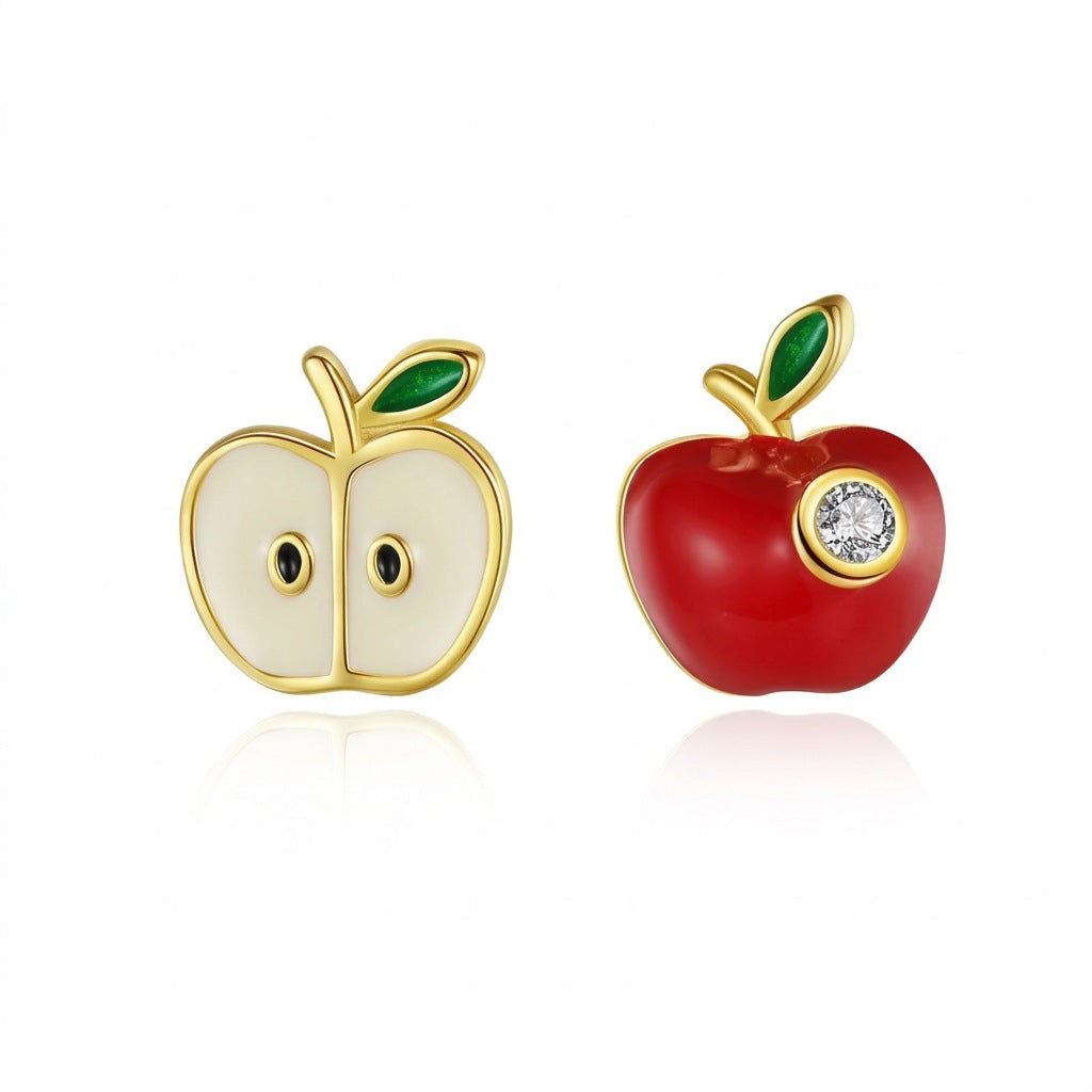 Aretes Asimétricos Manzana