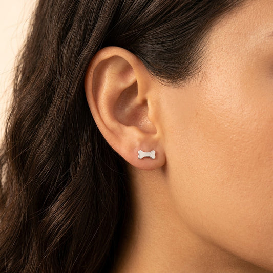 Aretes Asimétricos Perrito y Hueso