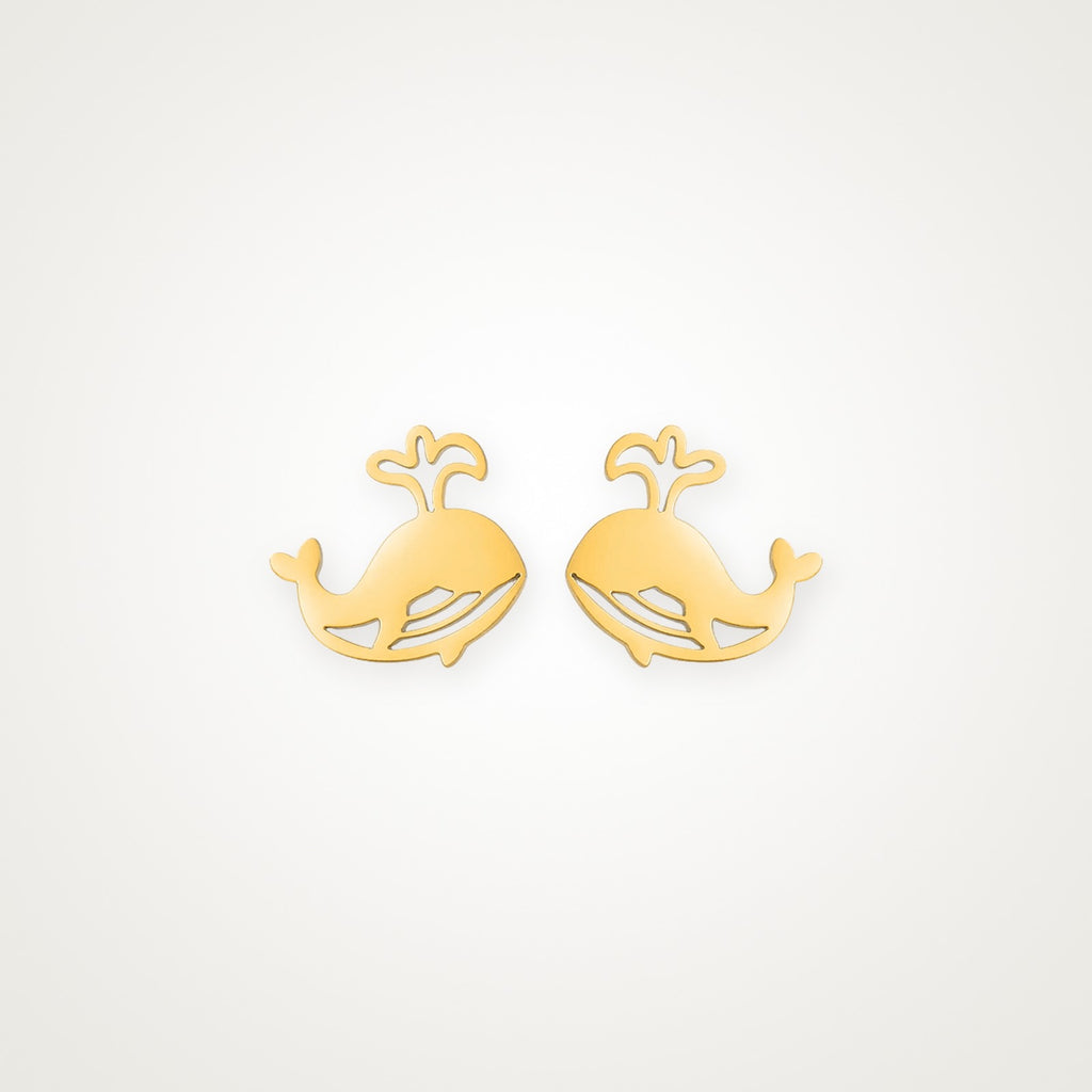 Aretes Ballenita dorados