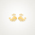Aretes Ballenita dorados
