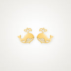 Aretes Ballenita dorados