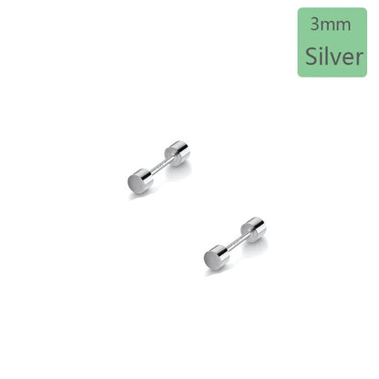 Aretes Barbell Geométricos