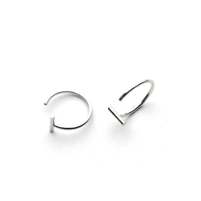 Aretes Barra en Forma de Gancho