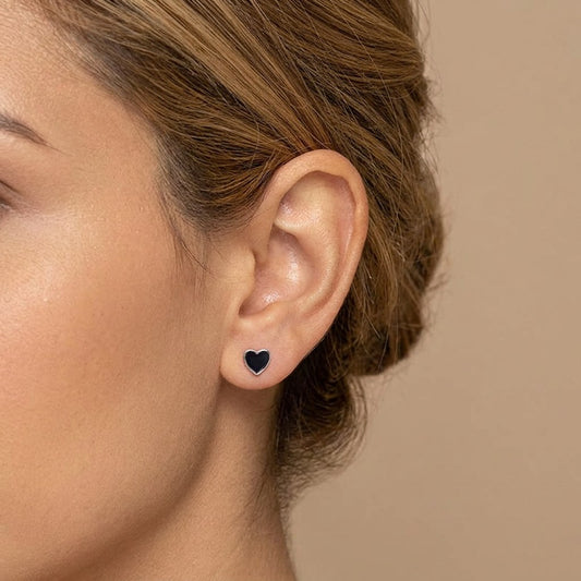 Aretes Bolita con Corazón o Estrella