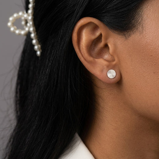 Aretes Botón Redondo