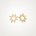 Aretes Broqueles de sol dorados