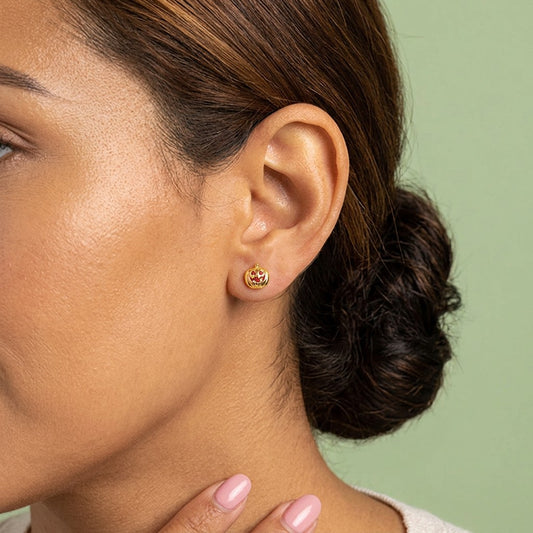 Aretes Calabaza con Zirconias