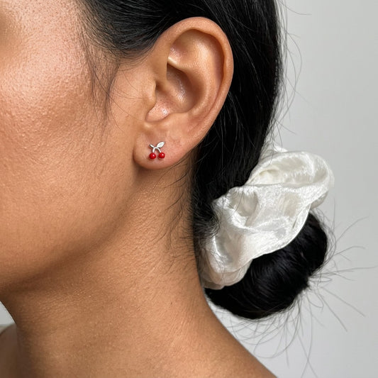 Aretes Cerezas con Zirconias
