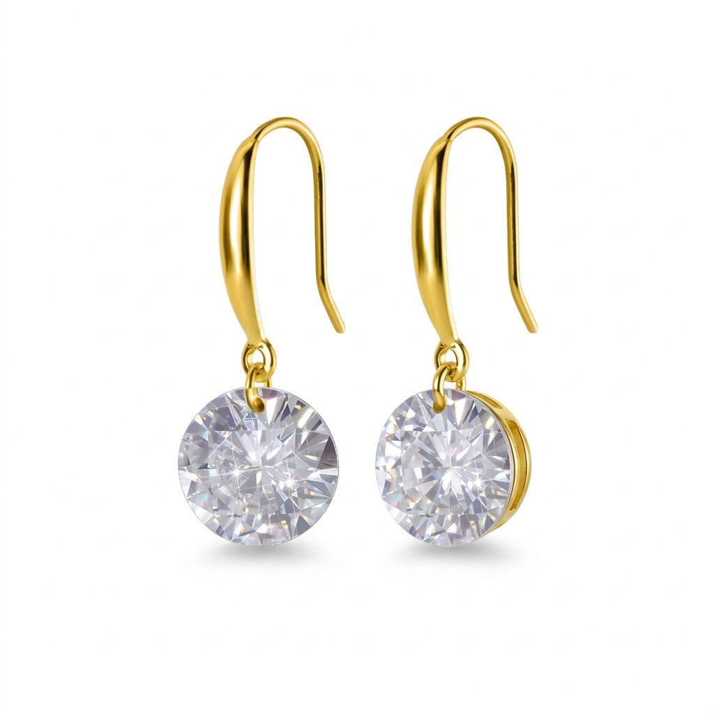 Aretes Colgantes con Zirconia