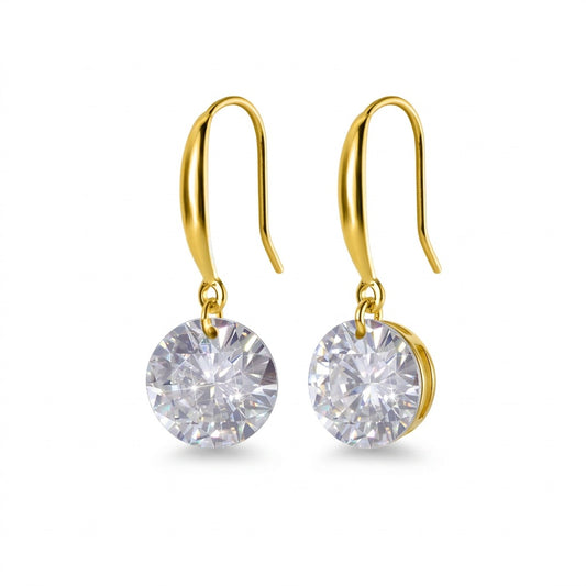 Aretes Colgantes con Zirconia