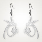 Aretes Colibrí plateados