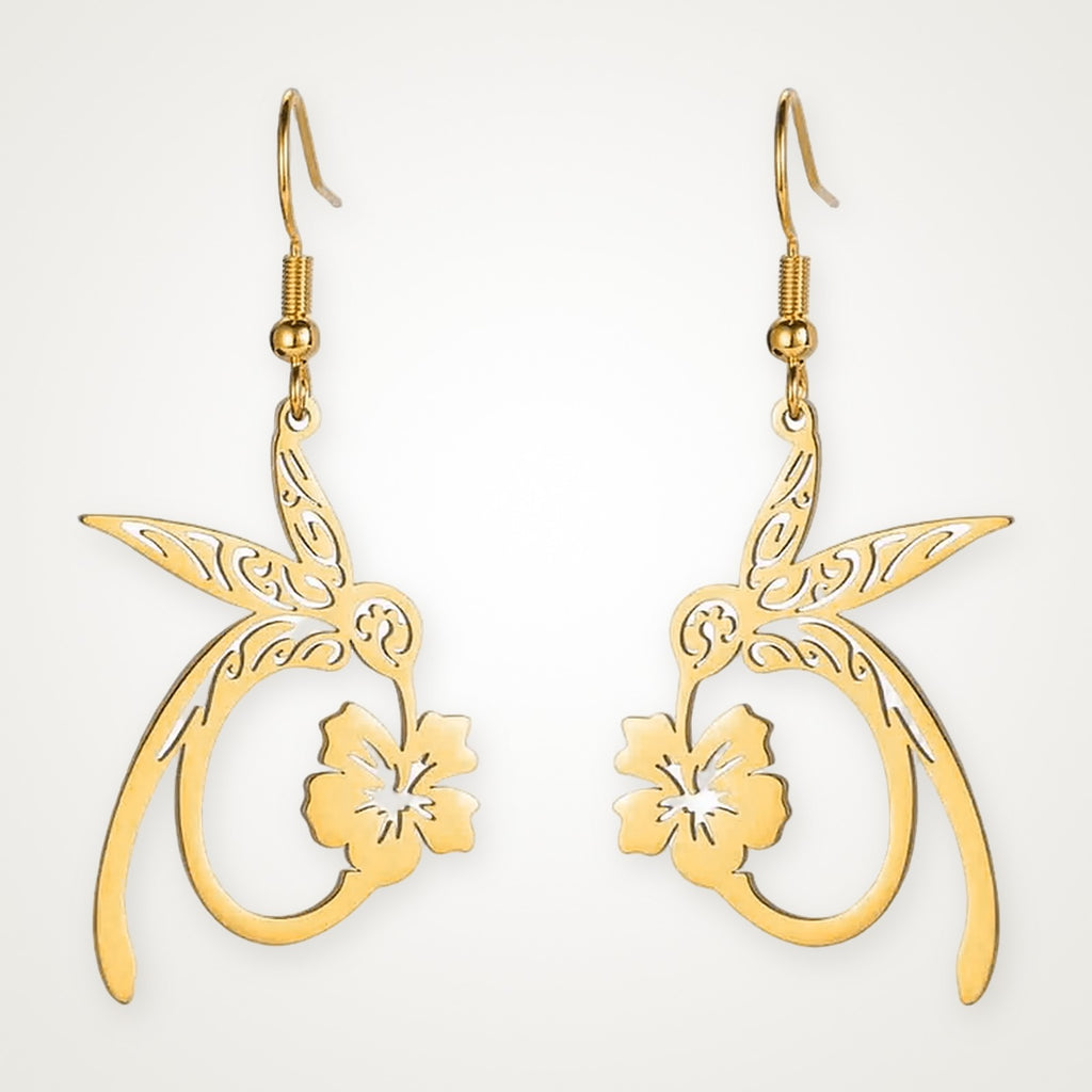 Aretes Colibrí dorados