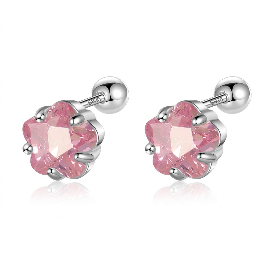 Aretes con Zirconia de Color