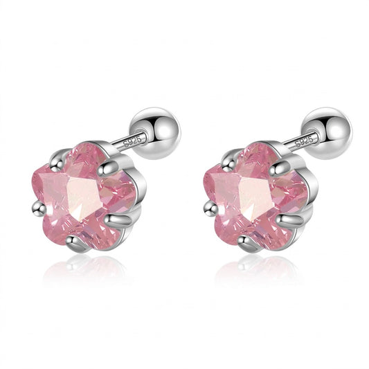 Aretes con Zirconia de Color