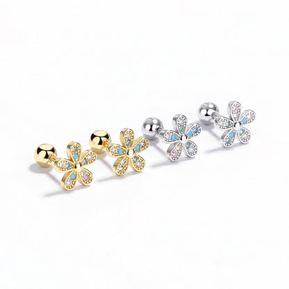 Aretes con Zirconias de Colores