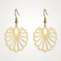Aretes Concha calada dorados