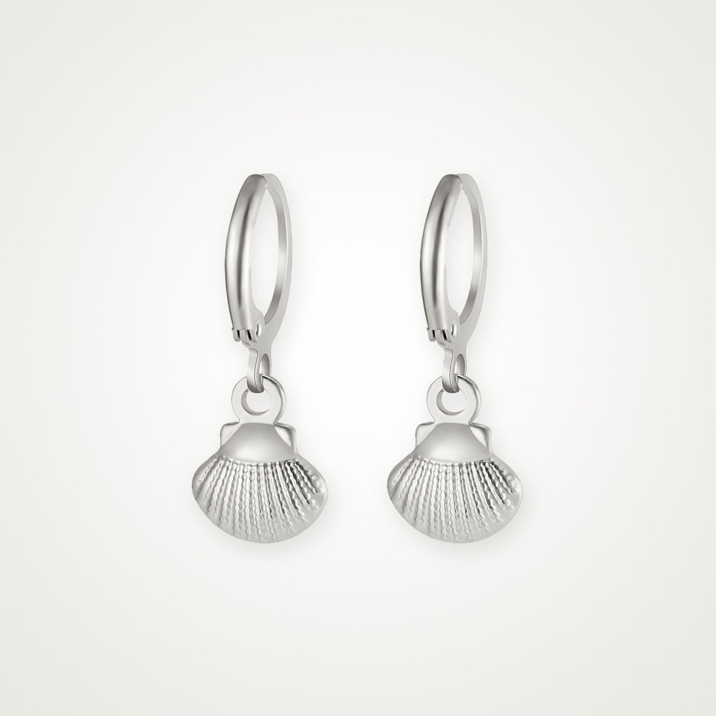 Aretes Concha plateados