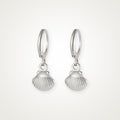 Aretes Concha plateados