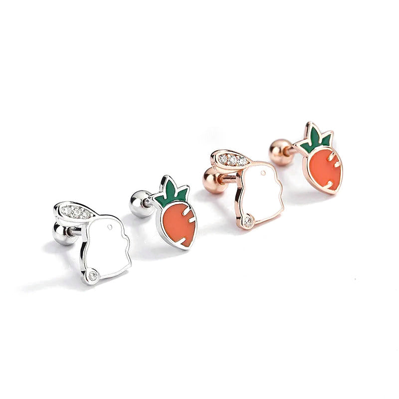 Aretes Conejito con Rábano