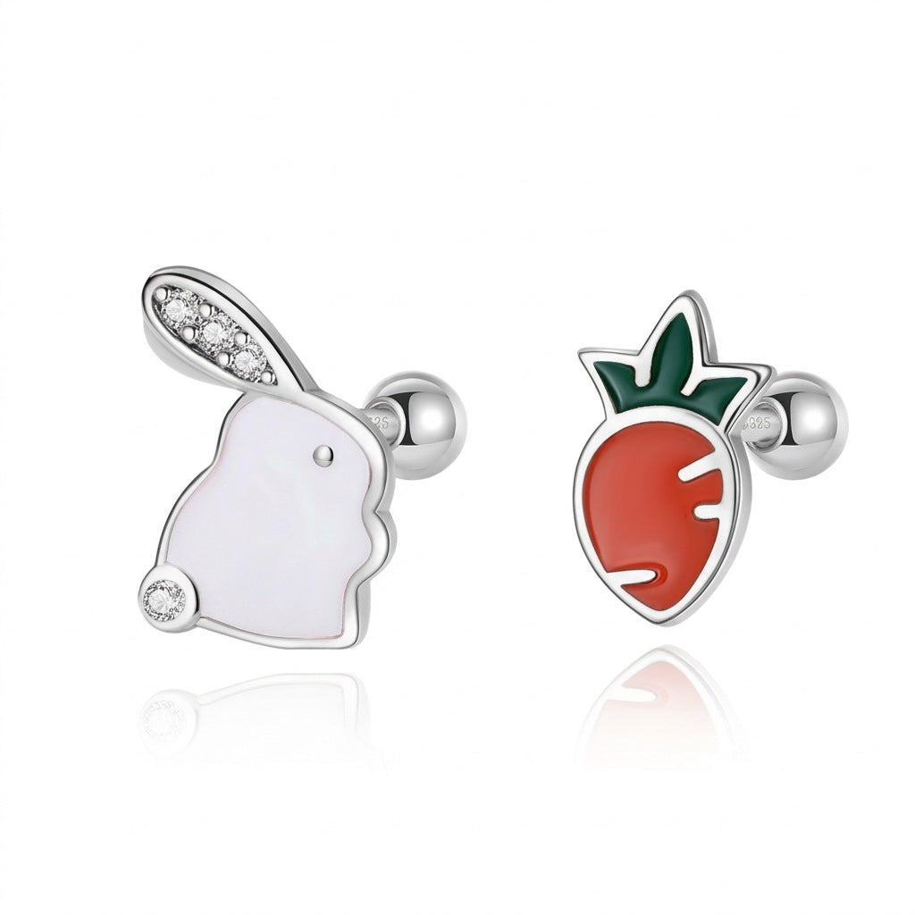 Aretes Conejito con Rábano