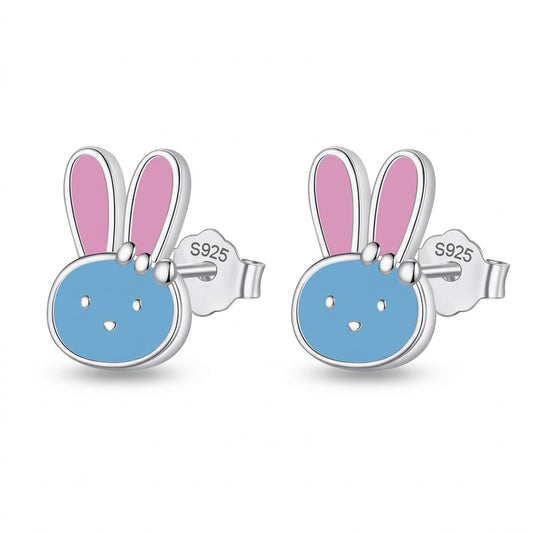 Aretes Conejito Esmaltado