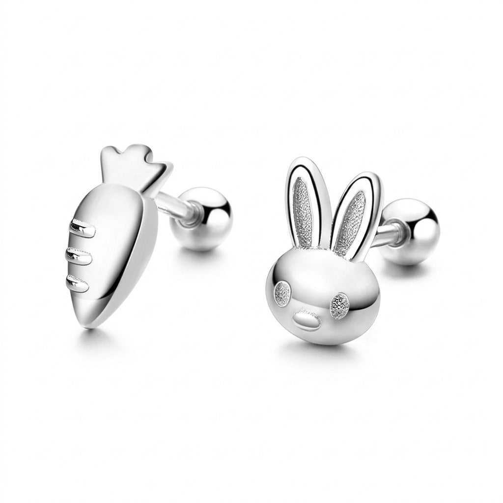 Aretes Conejito y Zanahoria