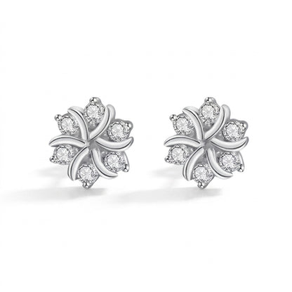 Aretes Copo de Nieve de Lujo