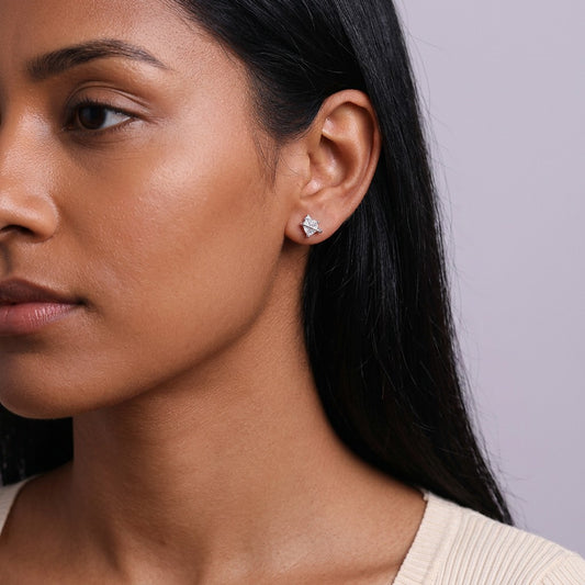 Aretes Corazón Blanco