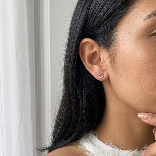 Aretes Corazón Calado