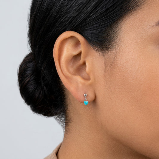 Aretes Corazón Colgante