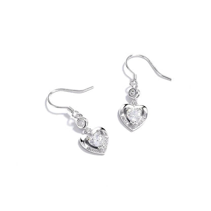 Aretes Corazón Delicado con Zirconias