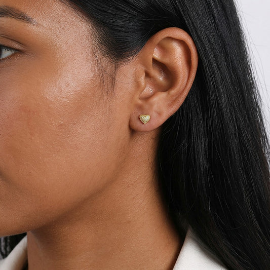 Aretes Corazón en Cuatro Estilos