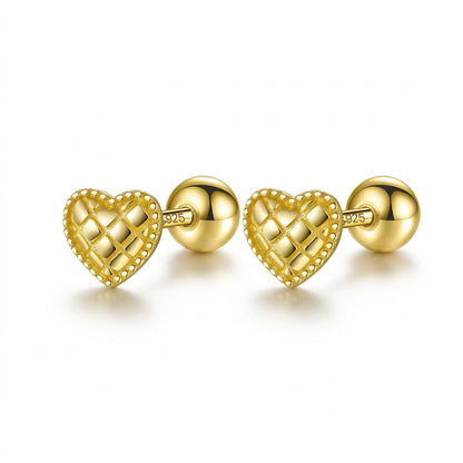 Aretes Corazón en Cuatro Estilos