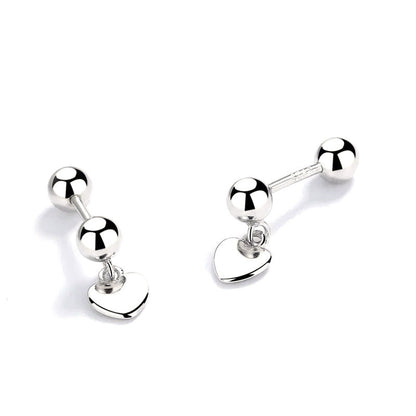 Aretes Corazón, Esfera o Cuadrado