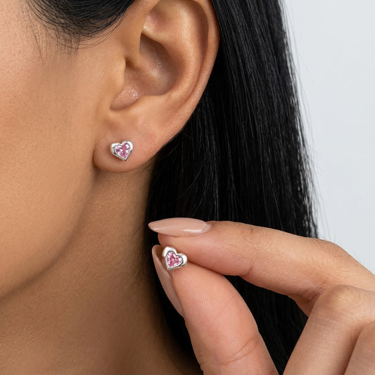 Aretes Corazón Irregular