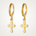 Aretes Cruz dorados