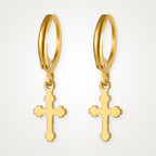 Aretes Cruz dorados