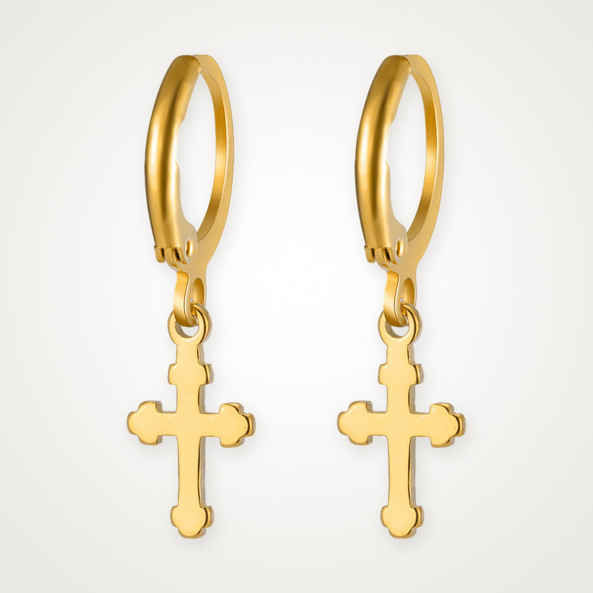 Aretes Cruz dorados