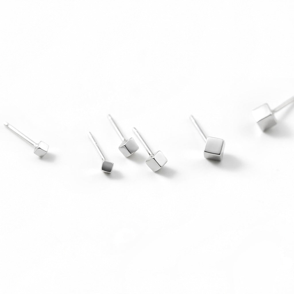 Aretes Cuadrado Geométrico