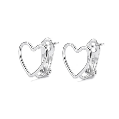 Aretes de Clip Corazón