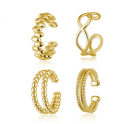 Aretes de Clip Geométricos en Ocho Estilos