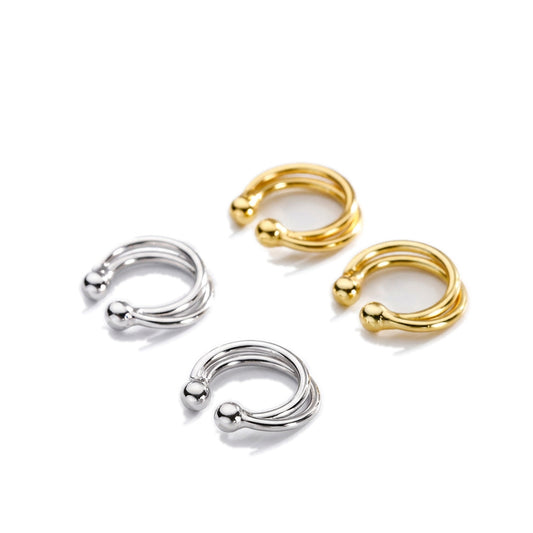 Aretes de Clip Geométricos Minimalistas