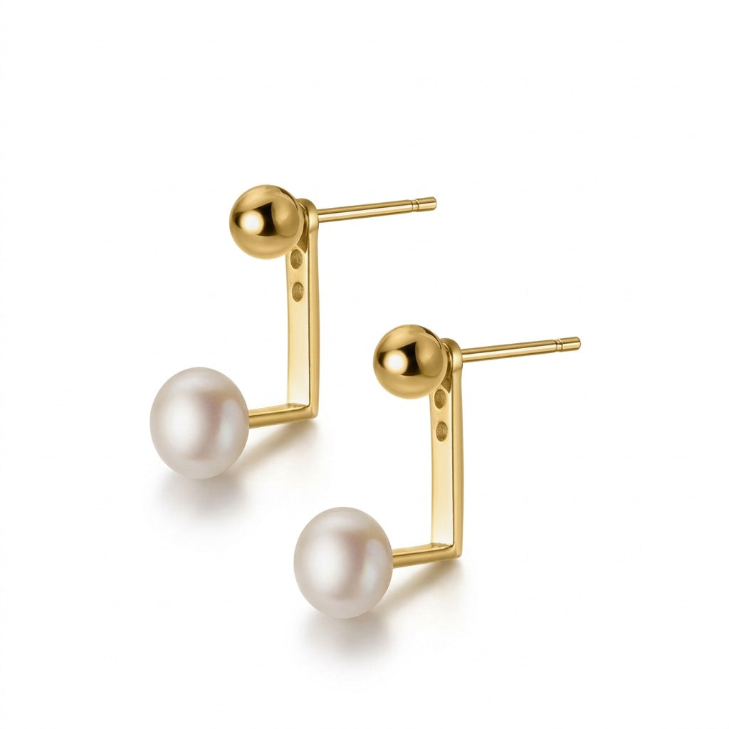 Aretes de Perla de Agua Dulce