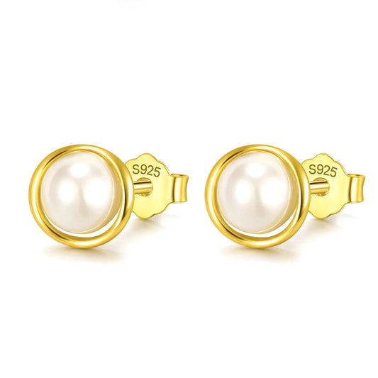 Aretes de Perla Sintética