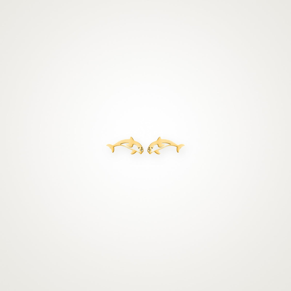 Aretes Delfín dorados