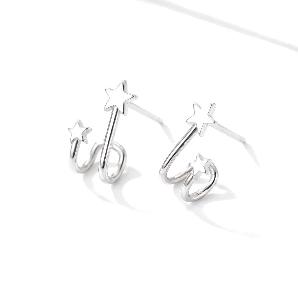 Aretes Doble Estrella