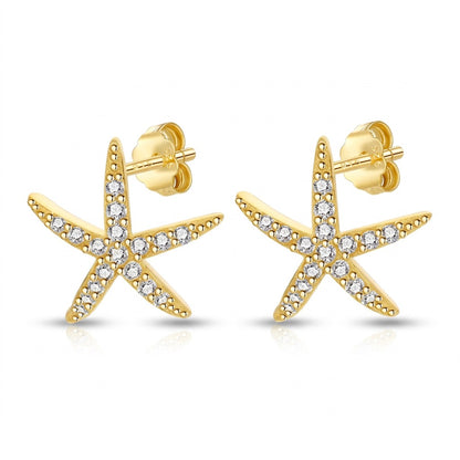 Aretes Estrella de Mar con Zirconias